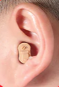Product model Premium Digital Hearing Aids for Seniors - Invisible In Canal (CIC) Mini Sound Enhancer Set in Use