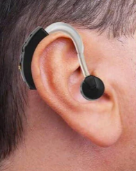 Product model Digital Small BTE a Behind the Personal Device and Enhancer in Use