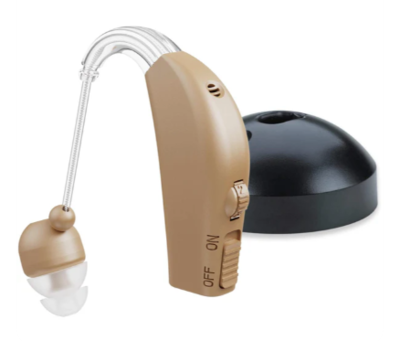 Product model Digital Hearing Aids Set - Premium Rechargeable Behind The Ear Personal Sound Amplification Device Charger