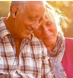 Product model Personal Sound Aids - Pocket Hearing Device in Use