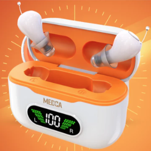 Product model CIC Rechargeable Hearing Aids for Seniors and Adults Charger