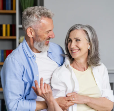 Product model Good Voice Everyday Hearing Aid in Use