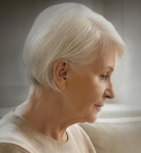Product model H8 PureHear Pro RIC Hearing Aids in Use
